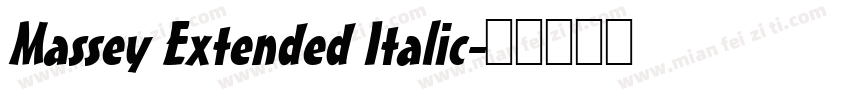 Massey Extended Italic字体转换